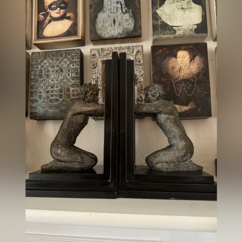 Uttermost Classical Male Kneeling Figure Bookends